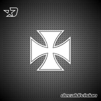 Maltese Cross Sticker